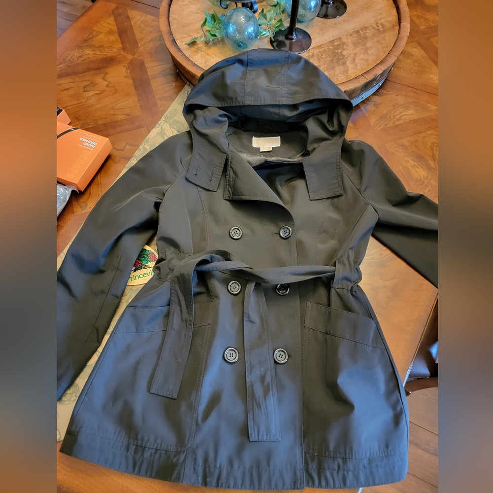 Michael Kors Black Raincoat